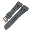 Grey Beehive Rubber Watch Strap For Richard Mille