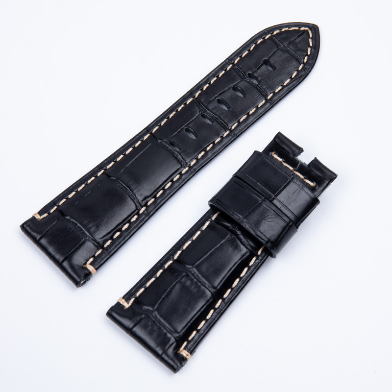 In Stock Calfskin Leather Strap With Bamboo Pattern For Panerai (2)