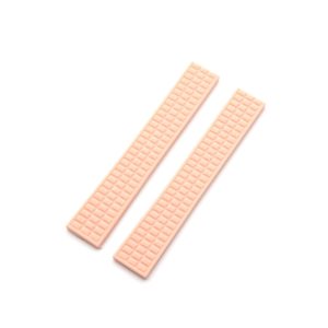 Orange Fuchsia Rubber Watch Strap For Patek Philippe Aquanaut Lady