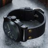 Shop Aftermarket Distressed Black Tan Brown Calf Leather Panerai Straps 24mm 22mm For Sale 