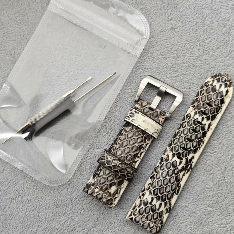 Snake Skin Leather 47mm Luminor Panerai Style Strap Leather 20mm22mm24mm26mm Good Price (3)