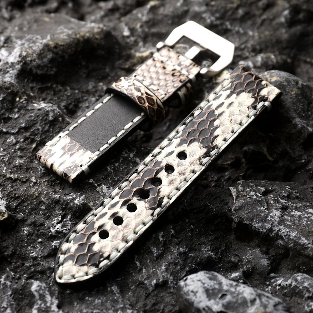 Snake Skin Leather 47mm Luminor Panerai Style Strap Leather 20mm22mm24mm26mm Good Price