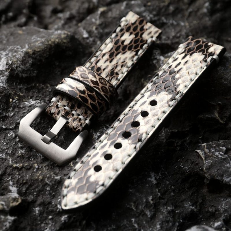 Snake Skin Leather 47mm Luminor Panerai Style Strap Leather 20mm22mm24mm26mm Good Price (7)