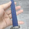 Royal Flat End 20mm 21mm 22mm Turquoise FKM Rubber Watch Strap For IWC Pilot