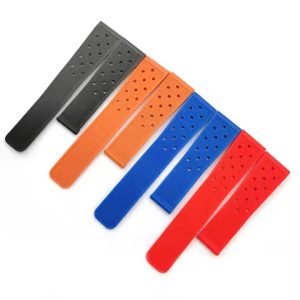 Correa de Reloj de Silicona Watchband Wrist Strap 22mm TPU Sweatproof Sport Silicone Rubber Watch Strap Band