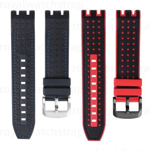Leather Top With Rubber Bottom Watch Strap For Tissot T-Race Chronograph MotoGP T115.417 (7) Leather Top With Rubber Bottom Watch Strap For Tissot T-Race Chronograph MotoGP T115.417