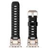 Luxury Diver Luminous FKM Rubber Watch Band 49MM Water Resistant Sport Replacement Titanium Metal Connector For Smart Watches