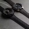Quick Release FKM Rubber Watch Strap Tropical Style 20mm 22mm Watch Band Replacement Strap for Men Women