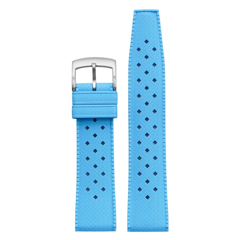 Quick Release FKM Rubber Watch Strap Tropical Style 20mm 22mm Watch Band Replacement Strap for Men Women