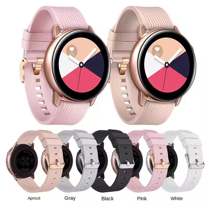 Royal Suitable for Samsung Galaxy Watch Active Galaxy Watch Straight grain silicone strap