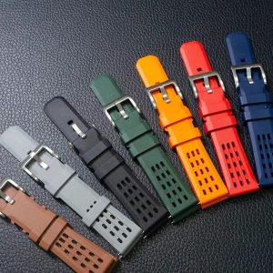 Top Porous Structure Quick Release Rubber Watch Strap 18mm 19mm 20mm 21mm 22mm 24mm Premium FKM Rubber Watch Band