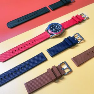 Top Rubber Watch Strap 20mm 22mm Sport Quick Release Band For Dive Watches strap Replacement watch Band