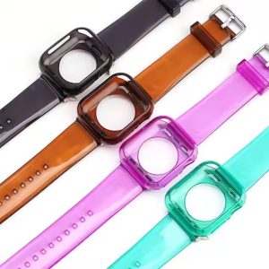 Women Men Silicone Replacement Strap with Case 49mm Watch Bands For Apple Watch 8 Universal for iwat ( Women Men Silicone Replacement Strap with Case 49mm Watch Bands For Apple Watch 8 Universal for iwatch SE Series 8 7 6 5 4 3 2 1