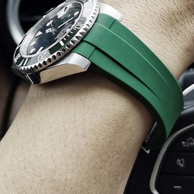 20mm Replacement Rubber Strap For Rolex Day-Date 40 (3) 20mm Replacement Rubber Strap For Rolex Day-Date 40 (3)