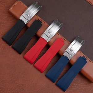 Aftermarket Black Blue Orange Green Replacement Rubber Strap For Oyster Perpetual Sea‑Dweller Deepsea 44mm 126660M136660 (10)