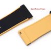 Royal Dual Colors 22mm Watch Strap Universal Quick Release Silicone Rubber Diving Watch Bands