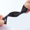 Handmade Black Grey American Alligator Leather Quick Release Watch Strap For Straight-Lug Watches 20mm, 21mm, 22mm
