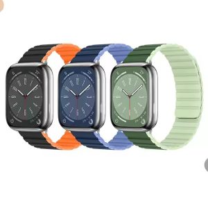 Royal Sport Dual Color Silicone Watch Strap Bracelet for Watch Ultra 98765SE Magnetic Strap For iWatch 42mm 44mm 45mm 49mm