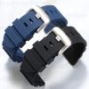 Silicone Rubber Watch Band Wrist Loop For Panerai Marina GMT Submersible Base 44mm