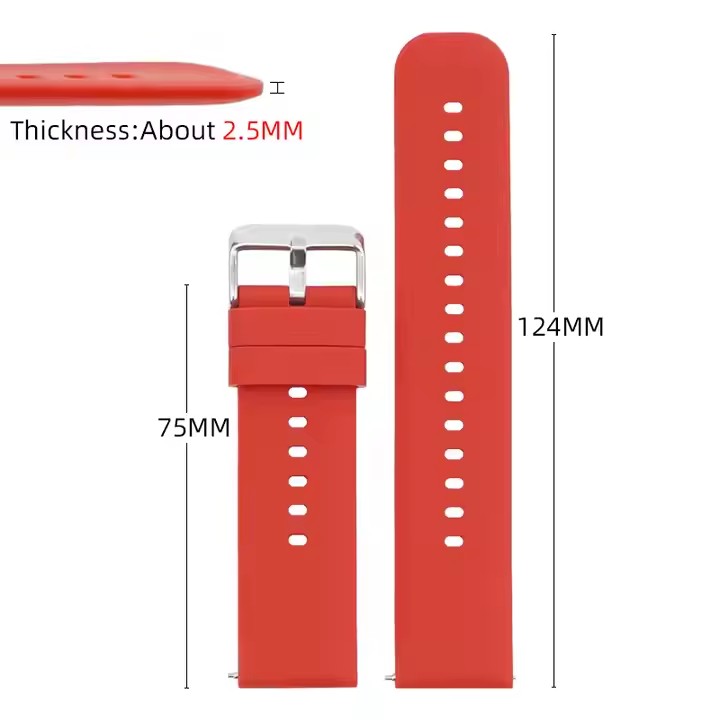 Royal Silicone Watch Band Soft Rubber Quick Release Watch Strap Waterproof Replacement Strap 16mm 18mm 20mm 22mm Multi-color Available
