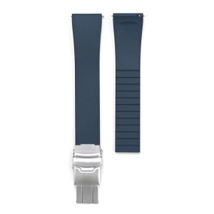 Royal Upgraded fluororubber strap 316 solid integrated safety buckle watch accessory 18-22mm universal watch strap