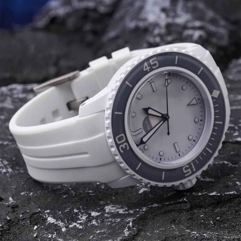 22mm Silicone Straps For Swatch x Blancpain Bioceramic Scuba Fifty Fathoms (11) 22mm Silicone Straps For Swatch x Blancpain Bioceramic Scuba Fifty Fathoms
