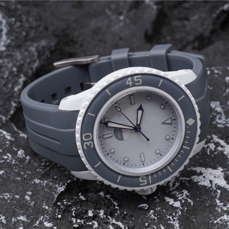 22mm Silicone Straps For Swatch x Blancpain Bioceramic Scuba Fifty Fathoms (14) 22mm Silicone Straps For Swatch x Blancpain Bioceramic Scuba Fifty Fathoms