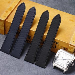 Custom Santos De Cartier Canvas Nylon Quickswitch Watch Band For Sale – Buy Oem Replacement Black Kevlar Watch Straps