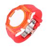Top New fashion modify kit 45mm watch bands plastic watch case replacement for g-shoc kga2100 A-P silicone watch bands accessories