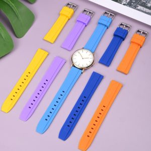 Top Silicone rubber watch bands quick release watch strap adjustable sport wristwatch women's fashion bracelet 12mm 14mm