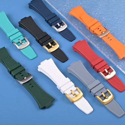 Latest PRX40 FKM rubber watch bands 26X12mm soft watch straps for Tisot quick release wristbands for men
