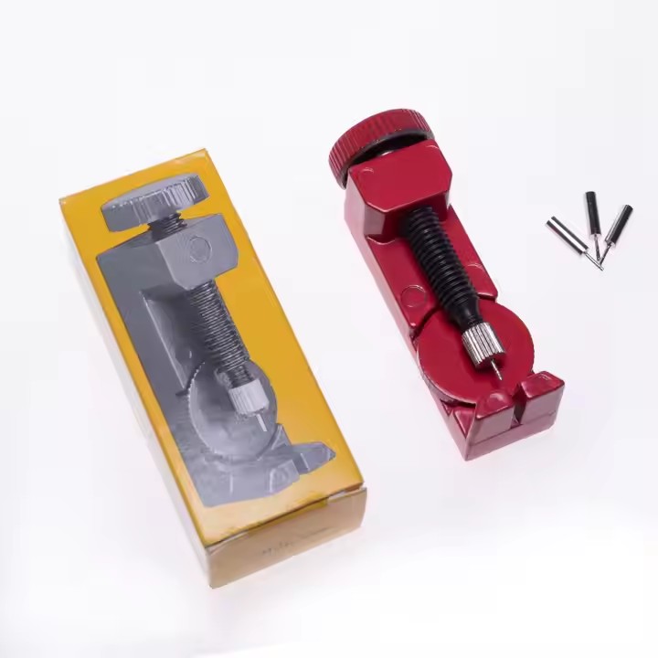 Royal Watch Band Strap Link Pin Remover Watch Repair Tool Strap Adjust Tool Metal for Watchmakers With 3 Extra Pins