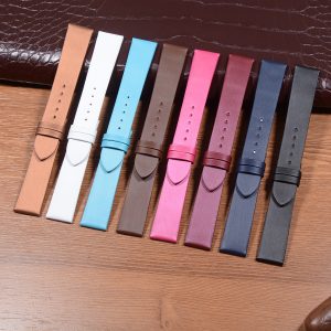 Custom Satin Leather Straps 100% Handmade Leather Strap For Cartier Ronde Solo American Tank,France Tank Must Ronde Cle De