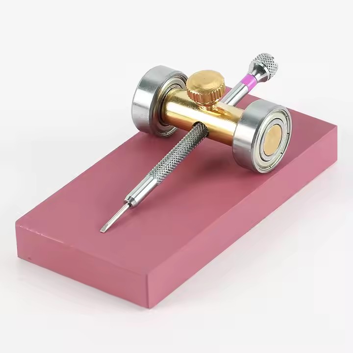 Royal Metal Screwdriver Sharpener Grinding Holder Oil Stone Tool Kit Watch Jewelers Repair Tools