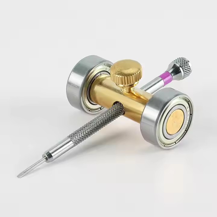 Royal Metal Screwdriver Sharpener Grinding Holder Oil Stone Tool Kit Watch Jewelers Repair Tools