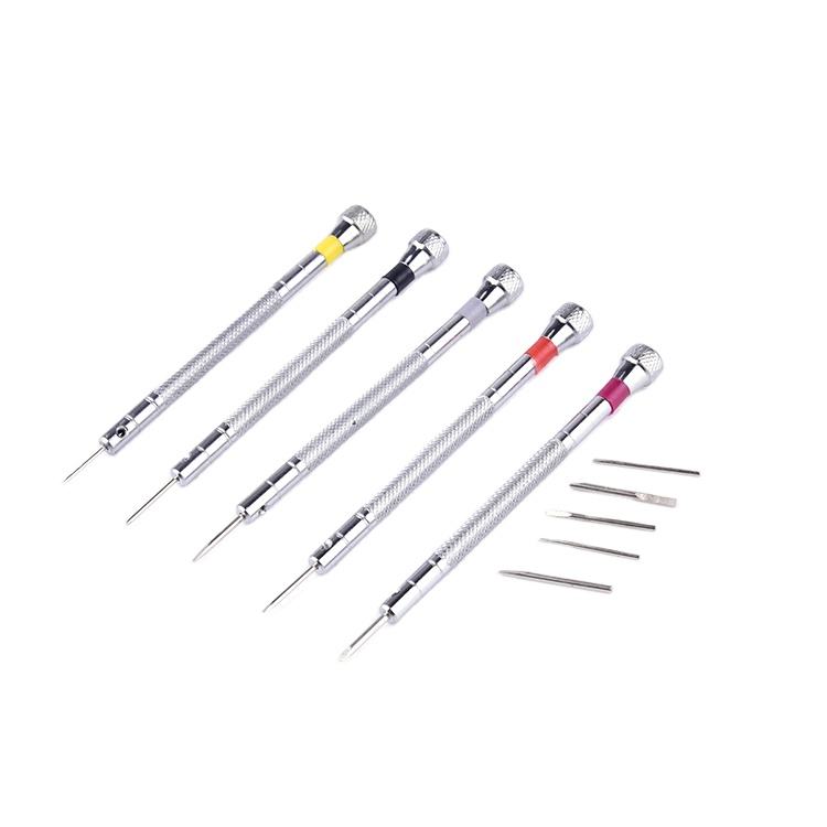 5pcs Watch Screwdriver Set Watch Repair Kit Watch Band Link Pin Remover Clock Repair Screw Repair Tools (2) Premium 5pcs Watch Screwdriver Set Watch Repair Kit Watch Band Link Pin Remover Clock Repair Screw Repair Tools
