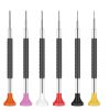 Octagonal 6Pcs Precision T-type Anti-slip Watch Screwdriver Set Stainless Steel Black Handle Watch Repair Tools Kit Boxe ( (5) Royal Octagonal 6Pcs Precision T-type Anti-slip Watch Screwdriver Set Stainless Steel Black Handle Watch Repair Tools Kit Boxed