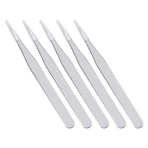 Stainless Steel/Plastic/Medical Tweezers Straight Pick up Tools Eyelash Extension Pointed Nipper Clip Manicure Nail Art Tool