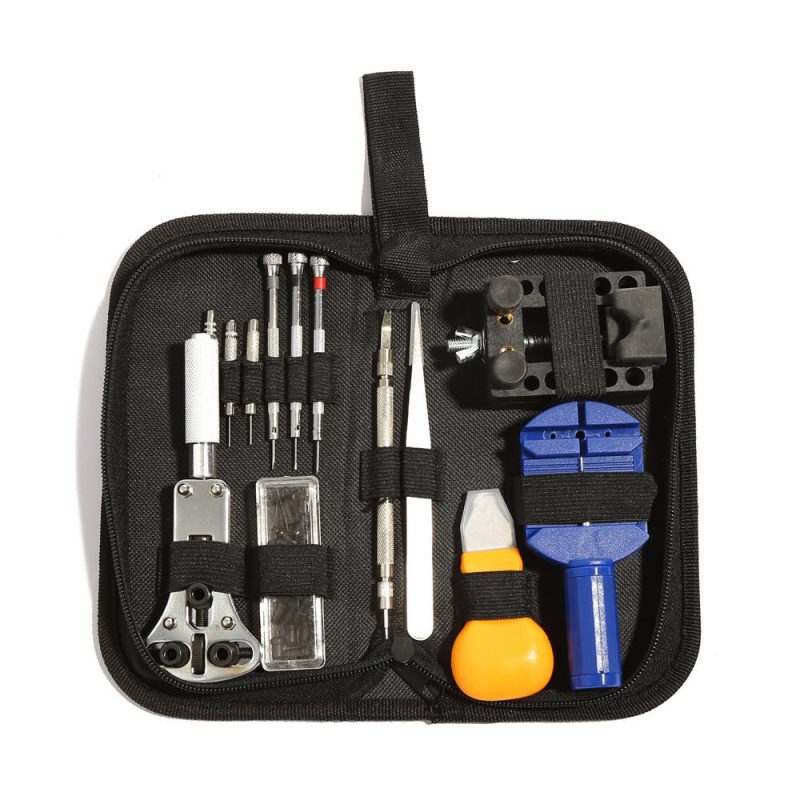 Premium Watchmakers Tools Back Case Opener Link Remover Spring Bar Tool Watch Repair Tool Kit3
