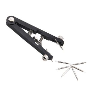 Premium Silver Black Aluminum Alloy Watch Strap Repair Tools Watch Spring Bar Plier Remover1