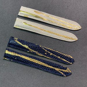 Custom Replacement Cartier Leather Strap Made Of Lizard Material – Buy 100% Handmade Cartier Tank Lizard Watch Band Online (4)