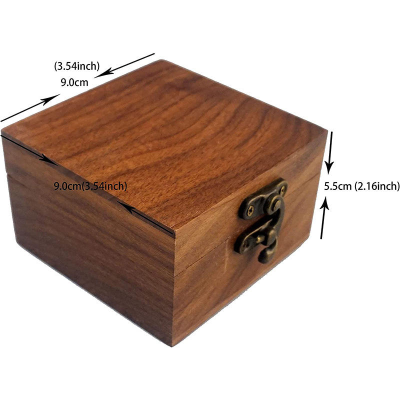 Premium Custom Logo Single Watch Storage Gift Box High Quality Walnut Wood Wooden Watch Case Luxury Single Watch Box5