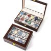 Premium Custom Luxury Watch Display Box High Glossy 61012Slots Glass Watch Storage Organizer Customizable Wooden Watch Case3