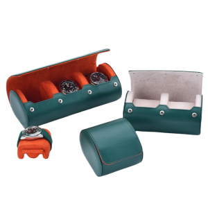 Premium Customized Logo OEM&ODM High Quality Wholesale 1 2 3 Slots Leather Travel Watch Case Roll1