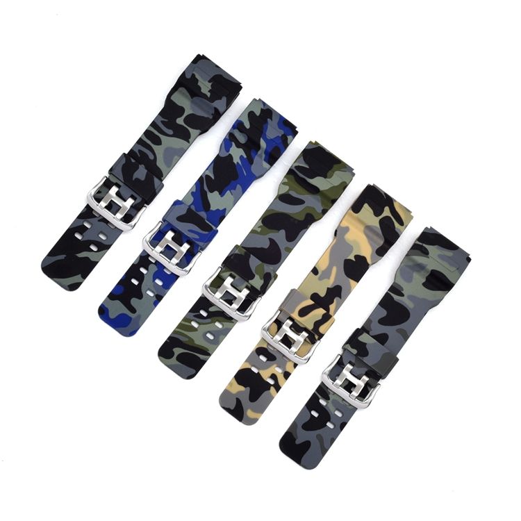 Premium Elastic Silicone Sports Watch Band Strap Rubber Straps for GG-1000GWG-100GSG-1002