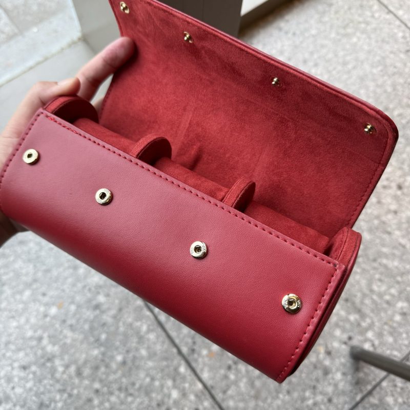 Premium High Quality 1 2 3 Slots Leather Watch Roll Travel Case for Cartier Rolex Richard Mille And More Ladies Mens Watch Jewelry Box (10)