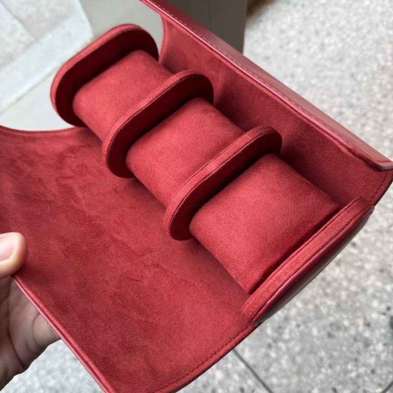 Premium High Quality 1 2 3 Slots Leather Watch Roll Travel Case for Cartier Rolex Richard Mille And More Ladies Mens Watch Jewelry Box (10)