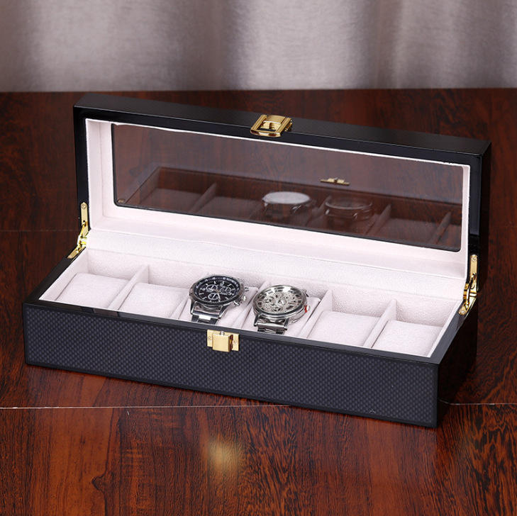 Premium Luxury Wood Organizer Custom Logo Watch Display Storage Box Low MOQ Wholesale Watches Case3