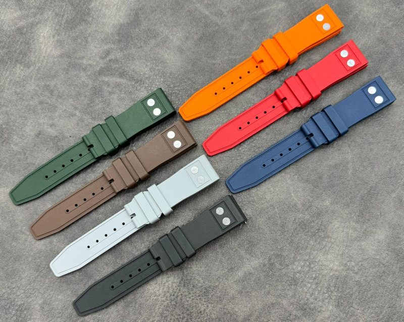 Quick release FKM Rubber straps for IWC