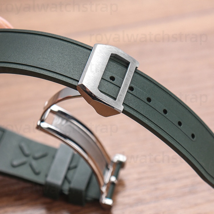 20/21mm/22mm Quick Release FKM Rubber Strap For IWC Portugieser/All Pilot With Rivet Style